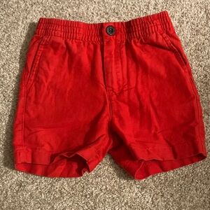Janie and Jack Bright Red Shorts size 12-18m